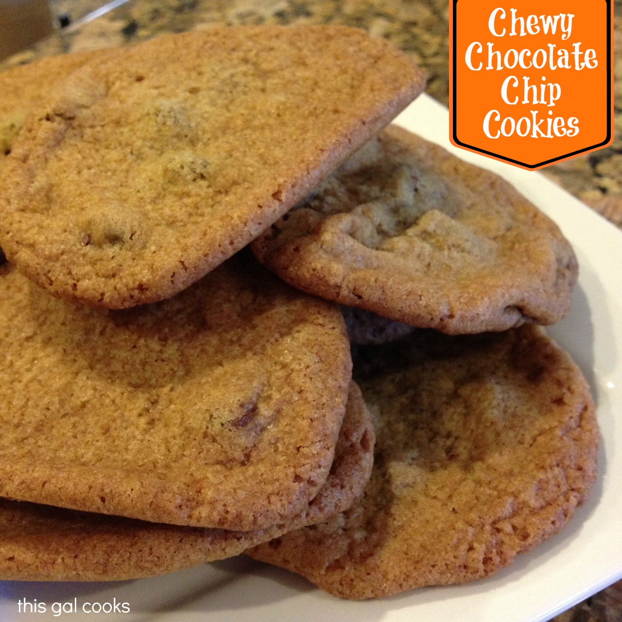 Chewy Chocolate Chip Cookies | This Gal Cooks
