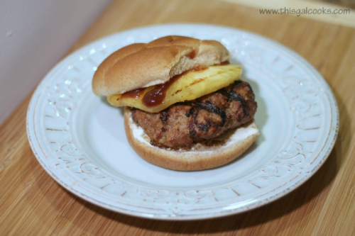 Grilled Pineapple Bbq Burger This Gal Cooks