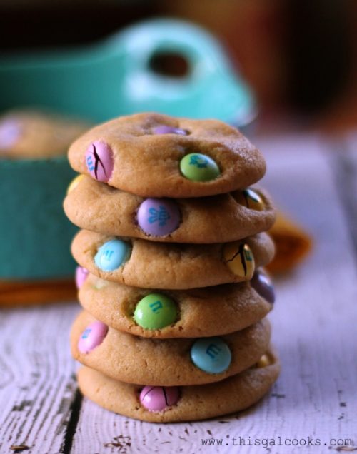 M&M Easter Cookies Recipe - This Gal Cooks