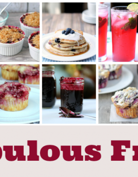 Ten Fabulous Fruit Recipes from This Gal Cooks. A few recipes ranging from blueberry to cherry treats that will please the crowd!