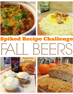 Spiked Recipe Challenge: Fall Beers. Brought to you by This Gal Cooks and Frugal Foodie Mama