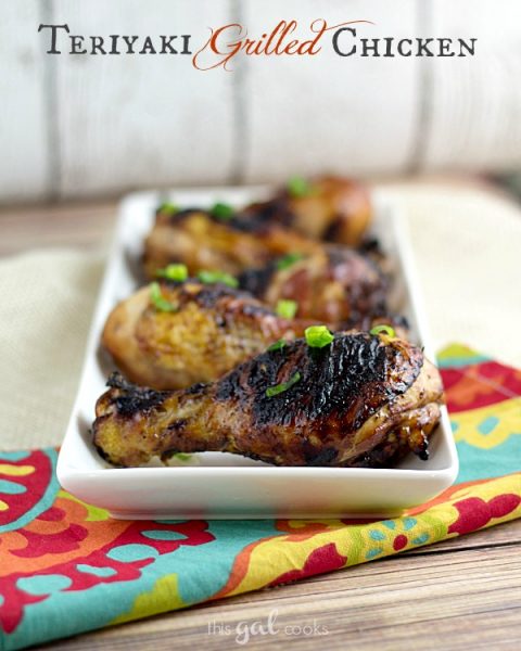 Teriyaki Grilled Chicken - This Gal Cooks