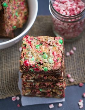 Mocha Peppermint Cookie Bars