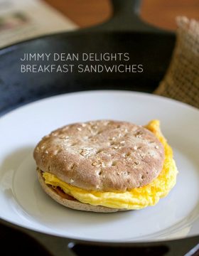 Jimmy Dean Delights Breakfast Sandwiches on This Gal Cooks #Breakfast Delight #PMedia #Ad