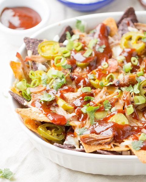 Pulled Pork BBQ Nachos - This Gal Cooks