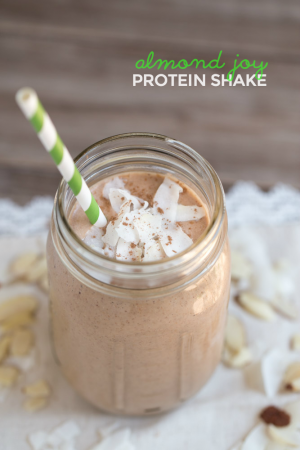 Almond Joy Protein Shake (dairy free, vegan) - This Gal Cooks