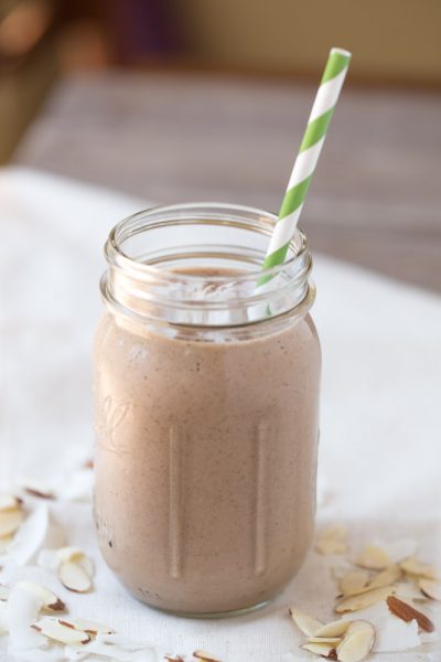 Almond Joy Protein Shake (dairy free, vegan) - This Gal Cooks