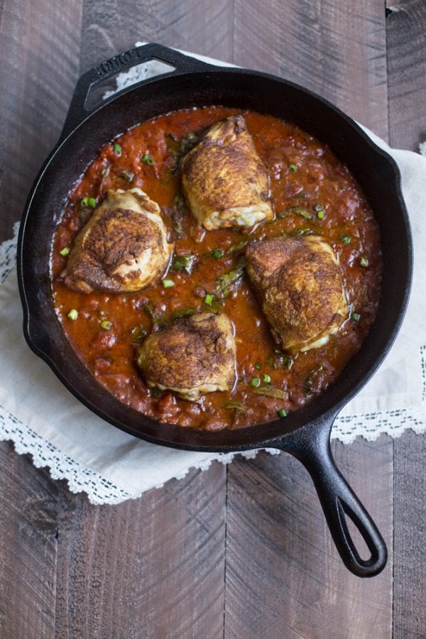 Coconut Curry Chicken Thighs (one skillet + paleo) - This Gal Cooks