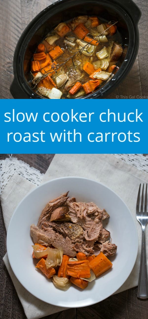 Enjoy roast & carrots w/ this 7-Qt. Crock-Pot slow cooker at just