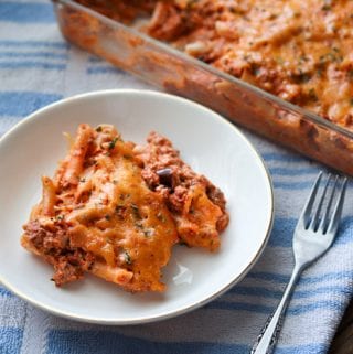 Super Simple Beef Ricotta Pasta | This Gal Cooks