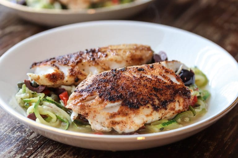 Black Sea Bass with Zucchini Noodles (Gluten Free + Low Carb) - This ...