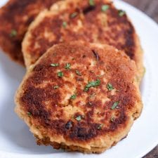 Easy Paleo Salmon Cakes (low carb + dairy free) - This Gal Cooks