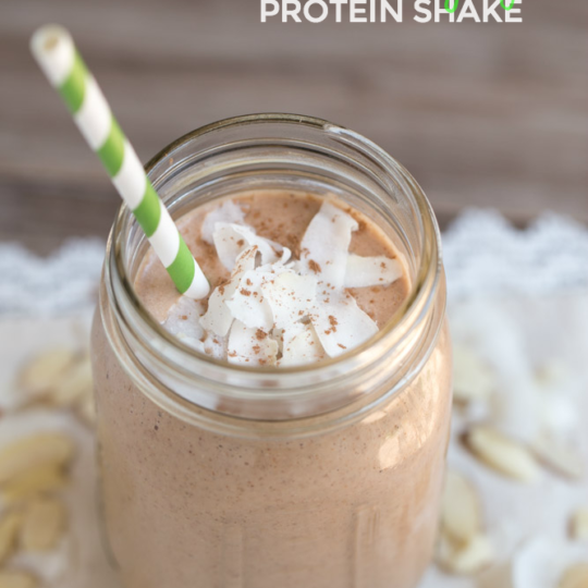 Almond Joy Protein Shake Dairy Free Vegan This Gal Cooks 3909