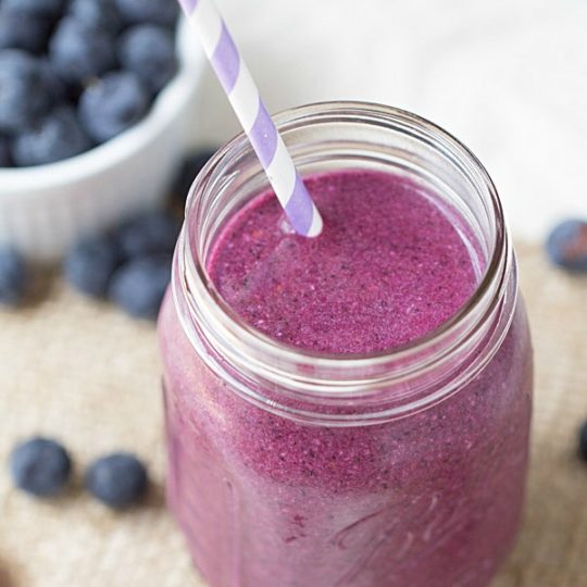 Berry Toasted Coconut Smoothie - This Gal Cooks